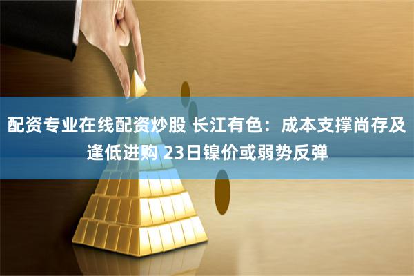 配资专业在线配资炒股 长江有色：成本支撑尚存及逢低进购 23日镍价或弱势反弹