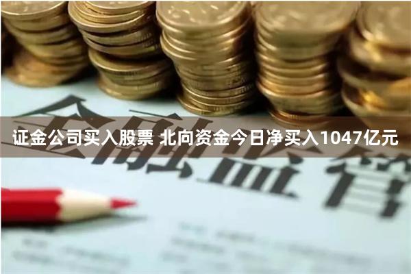 证金公司买入股票 北向资金今日净买入1047亿元